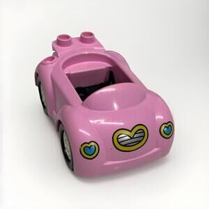 Lego Duplo Pink Sports Car Disney Vehicle For Minnie Mouse Mickey House #2 2012